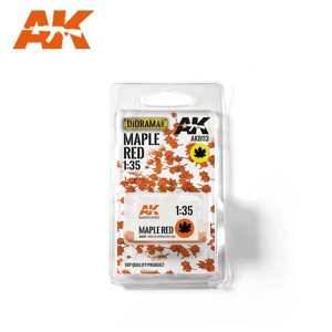 Листя червоного клена в масштабі 1/35. AK-INTERACTIVE AK8113