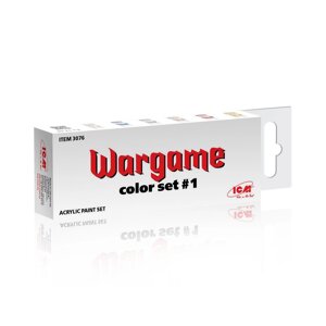Набір акрилових фарб для Wargame #1 . ICM 3076