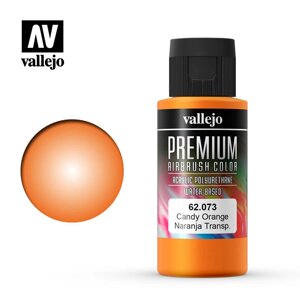 Фарба акрил-поліуретанова прозорий апельсин, 60 мл. VALLEJO PREMIUM 62073