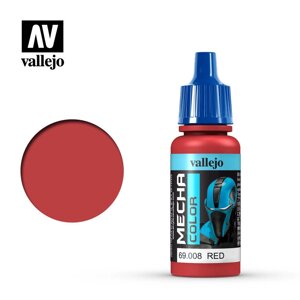 Червона атласна акрилова фарба для моделей 17 мл. VALLEJO Mecha Color 69008