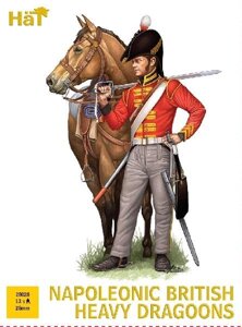 Napoleonic British Heavy Dragoons. Збірні пластикові фігурки 28 мм. HAT 28028