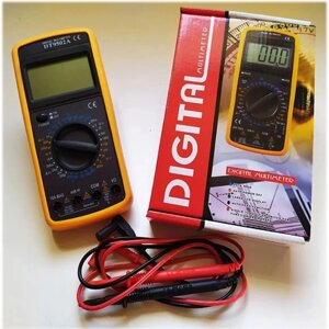 Цифровий мультиметр з дисплеєм, звуком. Digital Multimeter DT-9502A
