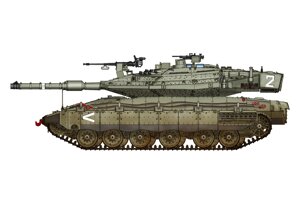 IDF Merkava Mk IV. Збірна модель танка у масштабі 1/72. HOBBY BOSS 82915
