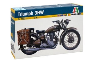 TRIUMPF 3HW. Збірна модель мотоцикла в масштабі 1/9. ITALERI 7402