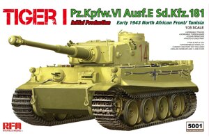 Tiger I. Pz. Kpfw. VI Ausf. E Sd. Kfz. 181. Збірна модель в масштабі 1/35. RFM RM-5001