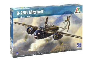 Збірна модель американського бомбардувальника в масштабі 1/48 B-25G Mitchell. ITALERI 2787