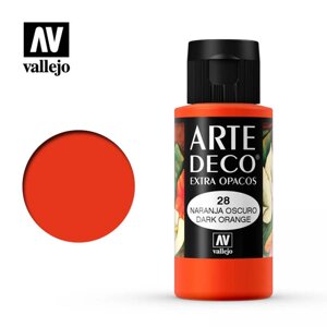 Темно-жовтогарячий. Фарба водорозчинна 35 мл. VALLEJO ARTE DECO 83028