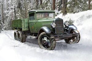 ГАЗ-ААА. Збірна модель радянського вантажного автомобіля в масштабі 1/35. HOBBY BOSS 83837
