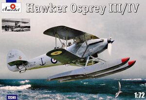 Збірна модель літака розвідника Хоукер Оспри III / IV (Hawker Osprey). 1/72 AMODEL 72241