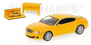 BENTLEY CONTINENTAL GT - Рік випуску 2008 - YELLOW - LINEA GIALLO L. E. 2009 pcs. 1/43 MINICHAMPS 436139601