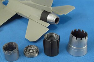 Деталировка для літака F-16. Форсунка двигуна F110 (відкрита). 1/48 METALLIC DETAILS MDR4862