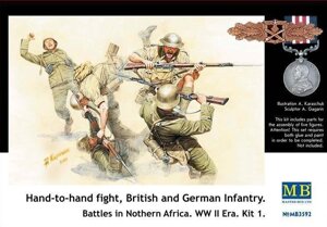 Солдати британської та німецької піхоти в рукопашному бою. Kit 1. 1/35 MASTER BOX 3592