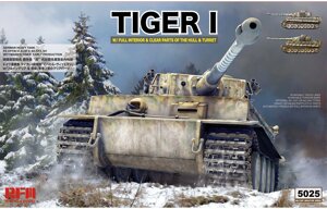 TIGER I ранній. З повним інтер'єром, прозорими деталями, робочими траками. RFM RM-5025