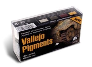 Набір пігментів (4 шт) Бруд і пісок. № 2. VALLEJO PIGMENTS 73197