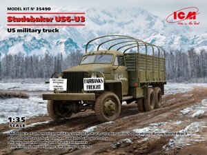 Studebaker US6-U3. Збірна модель американського військового вантажного автомобіля у масштабі 1/35. ICM 35490