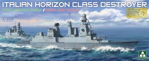 Есмінець D553 Andrea Doria/D554 Caio Duilio. Збірна модель у масштабі 1/350. TAKOM 6007