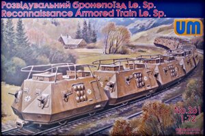 Розвідувальний бронепоїзд Le. Sp. Модель в масштабі 1/72. UM 261