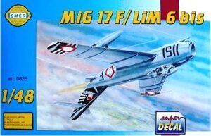 МіГ-17Ф / LiM 6 bis. Пластикова модель літака для збірки в масштабі 1/48. SMER 0825