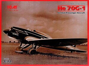 Німецький пасажирський літак Heinkel He 70G-1. 1/72 ICM 72233