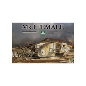 Female with Anti-grenade screen WWI Heavy Battle Tank Mk. I. 1/16 TAKOM 2033