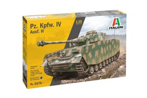 Збірна модель танка Pz. Kpfw. IV Ausf H. 1/35 ITALERI 6578