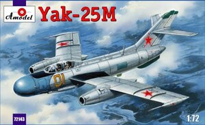 Збірна модель літака Яковлєв Як-25M. 1/72 AMODEL 72143