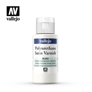 Поліуретановий сатиновий лак, 60 мл. VALLEJO 26652