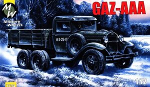 ГАЗ-AAA. Збірна модель вантажного автомобіля в масштабі 1/72. MILITARY WHEELS 7234