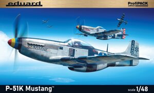 P-51K Mustang. Збірна модель американського літака в масштабі 1/48. EDUARD 82105