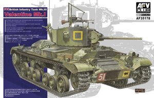 Valentine Mk. 1. Збірна модель британського танка в масштабі 1/35. AFV CLUB AF35178