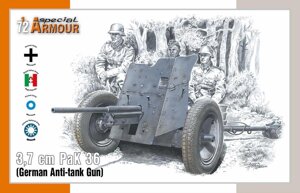3,7 Cm Pak 36 Німецька протитанкова гармата ІІ М. В. 1/72 SPECIAL HOBBY SA72024