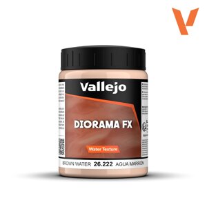 Гель для імітації води Коричнева вода 200мл. VALLEJO 26222