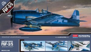 F6F-3/5 HELLCAT. Збірна модель літака у масштабі 1/72. ACADEMY 12418