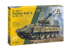 Pz. Kpfw. V Panther Ausf. A Sd. Kfz. 171. Збірна модель танка. 1/72 ITALERI 7018