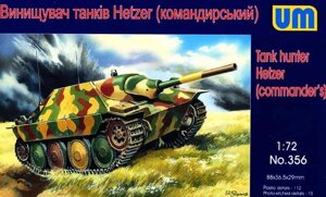 HETZER. Німецький винищувач танків (командирський). 1/72 UM 356