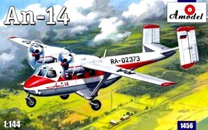 Збірна модель легкого транспортного літака Ан-14 Бджілка. 1/144 AMODEL +1456