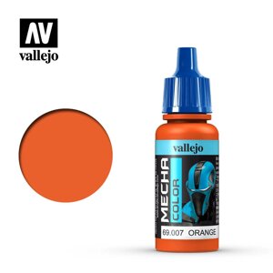 Оранжевая атласная акриловая краска для моделей 17 мл. VALLEJO Mecha Color 69007