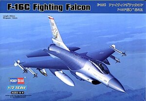 F-16C Fighting Falcon. Збірна модель літака у масштабі 1/72. HOBBY BOSS 80274