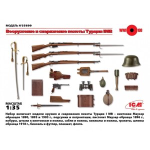 Озброєння і спорядження піхоти Туреччини І МВ. 1/35 ICM 35699