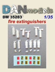 Набір вогнегасників 12 шт. Аксесуари для діорам. 1/35 DANMODELS DM35283