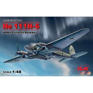 Німецький бомбардувальник HE 111H-6 у масштабі 1/48. ICM 48262