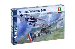 SE5a / ALBATROS D. III. У наборі 2 збірні моделі літаків в масштабі 1/72. ITALERI тисяча триста сімдесят чотири
