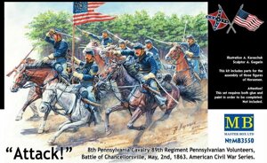 8-Й Пенсільванський Кавалерійський полк (Battle of Chancellorsville, 1863). 1/35 MASTER BOX 3550