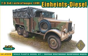 Німецький вантажівка Einheints-Diesel Pritschenwagen (2,5t 6x6 LKW). 1/72 ACE 72578