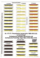 Флаги и штандарты в масштабе 1/72. Preussische Lanzenreiter 1800-1815 (12). ROFUR-FLAGS 72 в Запорожской области от компании Хоббинет - сборные модели