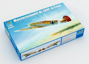 Messerschmitt Bf 109F-4/Trop. Збірна модель літака у масштабі 1/32. TRUMPETER 02293