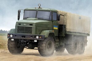 Збірна масштабна модель українського армійського вантажного автомобіля КрАЗ-6322 "Солдат" 1/35 HOBBY BOSS 85512