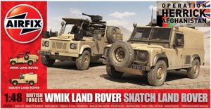 British Forces WMIK Land Rover - Snatch Land Rover. Збірна модель 2 в 1. 1/48 AIRFIX 06301