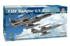 F-104 STARFIGHTER G / S. Збірна модель винищувача в масштабі 1/32. ITALERI 2514