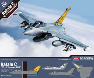 Rafale C `EC 1/7 Provence 2012'. Модель літака у масштабі 1/48. ACADEMY 12346